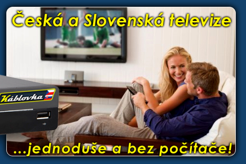 Česká a Slovenská televize z pohodlí vaší pohovky bez počítače